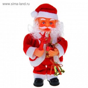 Дед Мороз, со звездой и колокольчиком, английская мелодия