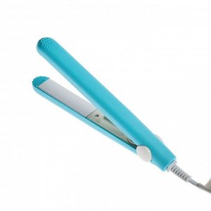 УЦЕНКА Выпрямитель Luazon LW-26, мини, 25 Вт, керамич. покрытие, 65*15 мм, до 160 °C, бирюзовый