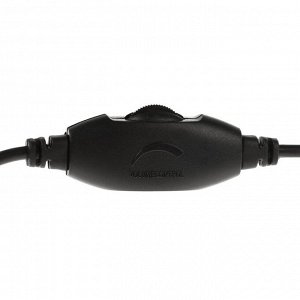 Наушники Qumo Game Cat Black, игровые, микрофон, USB+3.5 мм, 2м, чёрные
