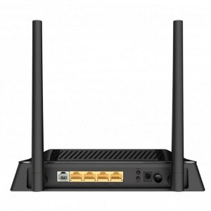 Wi-Fi роутер D-Link DSL-224/R1A, 300 Мбит/с, 4 порта 100 Мбит/с, чёрный
