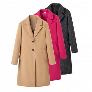Пальто женское средней длинны, демисезонное, бежевое