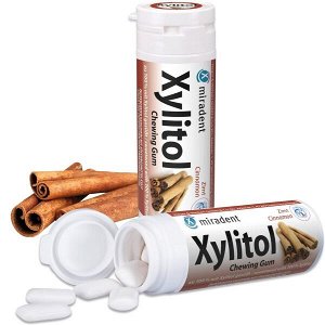 Жевательная резинка Miradent Xylitol со вкусом (30 шт), 30 г