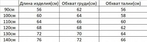 Сарафан для девочки, цвет голубой, принт "Радуга"