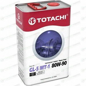 Масло трансмиссионное Totachi Niro Super Gear 80w90, минеральное, API GL-5/MT-1, для МКПП, 4л, арт. 60904