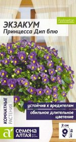 Цветы Экзакум Принцесса Дип блю/Сем Алт/цп 3 шт. НОВИНКА