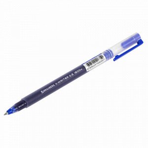 Ручка гелевая BRAUBERG "X-WRITER 1800", УВЕЛИЧЕННАЯ ДЛИНА ПИСЬМА 1 800 м, СИНЯЯ, стандартный узел 0,5 мм, 144134