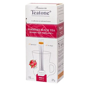 Чай TEATONE 'BARBERRY BLACK' 15 стиков 1 уп.х 12 шт.