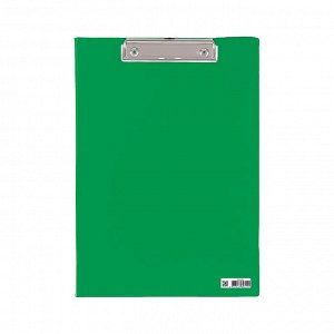 Планшет А4, с верхним прижимом, пластик, зеленый, 1500мкр., deVENTE