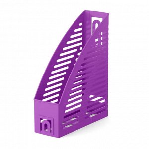 Подставка (лоток) для бумаг, вертикаль. 1 отдел, 85мм, фиолетовая, Erich Krause Base Vivid
