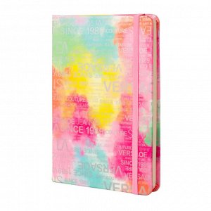 Записная книжка А5, 95 л., твердый переплет, на резинке, клетка, розовый Alingar,"Трендовые надписи"