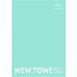Тетрадь А5, 80 листов, клетка на кольцах Hatber "NEWtone PASTEL МЯТА", глянц. ламинация