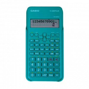 Калькулятор научный CASIO FX-220PLUS-2-S  (155*78, 12 разрядов, 181 функция, батарейки, бирюзовый)