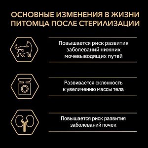 Сухой корм PRO PLAN для стерилизованных кошек, индейка, 10 кг