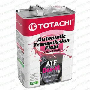 Масло трансмиссионное Totachi ATF Dex-VI, синтетическое, Dexron VI, для АКПП и ГУР, 4л, арт. 20904