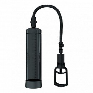 Помпа для пениса Джага- Джага, вакуумная, ABS пластик, поршень, 23 см, черный