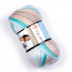 Пряжа YarnArt Angora Active 20% шерсть/80% акрил, 100гр №852 Голубо-бежевый
