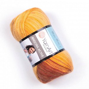 Пряжа YarnArt Angora Active 20% шерсть/80% акрил, 100гр №844 Желто-бордовый