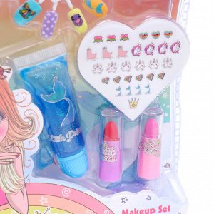 Набор косметики для девочки "Маленькая принцесса", с накладными ногтями