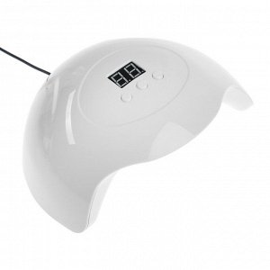 Лампа для маникюра Luazon LUF-06, UV/LED, 15 диодов, 36 Вт, таймер, USB, белая