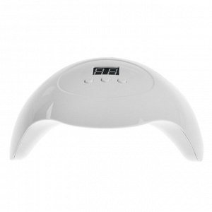Лампа для маникюра Luazon LUF-06, UV/LED, 15 диодов, 36 Вт, таймер, USB, белая