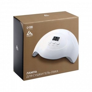 Лампа для маникюра Luazon LUF-06, UV/LED, 15 диодов, 36 Вт, таймер, USB, белая