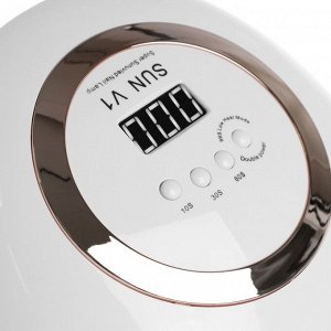 Лампа для маникюра Luazon LUF-12, UV/LED, 42 диода, 168 Вт, таймер, бело-золотая