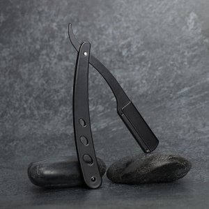 Опасная бритва, шаветт, без лезвия, 13,3 ? 21 ? 2,8 см, стальная, цвет чёрный