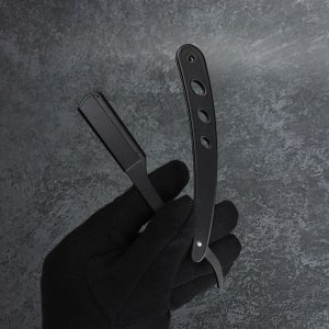 Опасная бритва, шаветт, без лезвия, 13,3 ? 21 ? 2,8 см, стальная, цвет чёрный