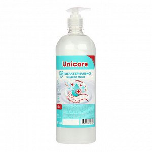 Антибактериальное жидкое мыло UNICARE, с дозатором, 1л