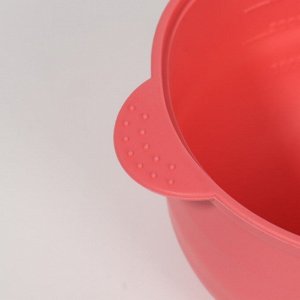 Чаша для воскоплава, d11 x 7 x 14 см, цвет розовый