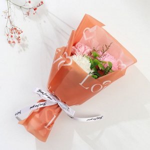 Букет из мыльных лепестков для ванны «Гвоздики», подарочный, 11x8x25 см