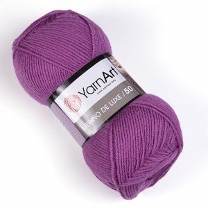 Пряжа YarnArt Merino De Luxe/50 50% шерсть/50% акрил, 100гр №560 Пыльная роза