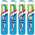 Аквафреш Зубная щетка &quot;Standard&quot; средней жесткости 1 шт