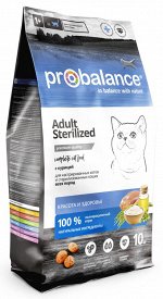 ProBalance Sterilized Корм сухой для стерилиз. кошек/ кастр. котов  (курица-рис), 1,8 кг 1/6