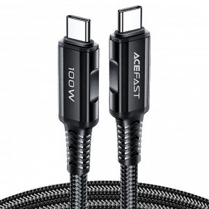 PREMIUM Зарядный кабель ACEFAST Быстрая зарядка и передача 100W USB-C to USB-C 2м