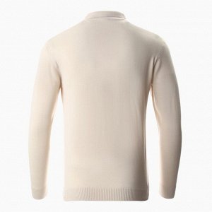 Джемпер поло мужской MINAKU: Knitwear collection цвет кремовый, р-р