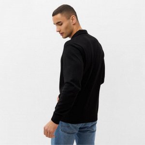 Джемпер поло мужской MINAKU: Knitwear collection цвет черный, р-р