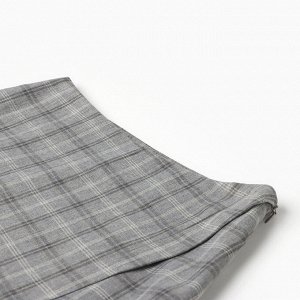 Юбка женская на, запах, MINAKU: Casual Collection цвет клетка серая.