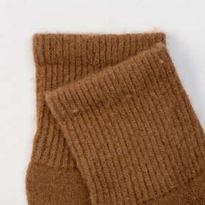 Носки женские из монгольской шерсти, цвет рыжий, (37-39)
