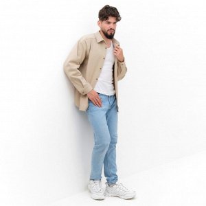 Рубашка мужская MIST oversize размер, молочный