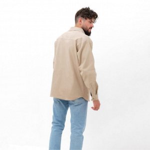 Рубашка мужская MIST oversize размер, молочный