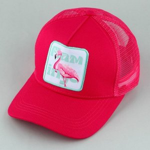 Кепка женская «Фламинго», цвет фуксия, р-р 56