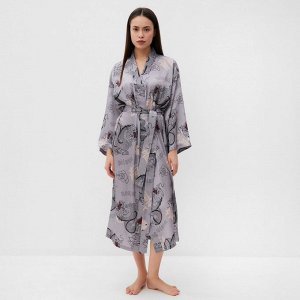 Халат домашний KAFTAN "Дракон", размер 44-46, серый