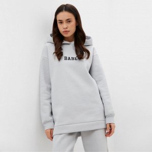 Худи женское с начёсом MIST Cozy style, серый