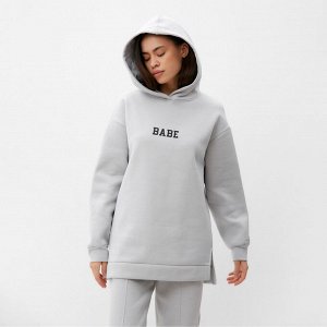 Худи женское с начёсом MIST Cozy style, серый