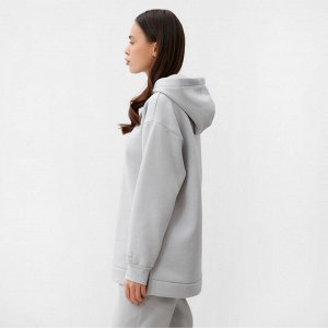 Худи женское с начёсом MIST Cozy style, серый