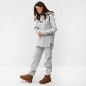 Худи женское с начёсом MIST Cozy style, серый