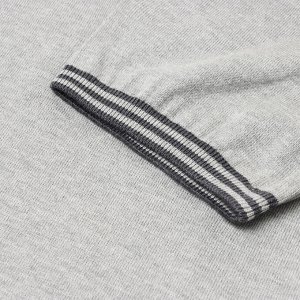Джемпер мужской короткий рукав MINAKU REGULAR FIT: серый меланж
