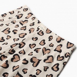 Пижама женская (лонгслив, шорты) KAFTAN Leo love