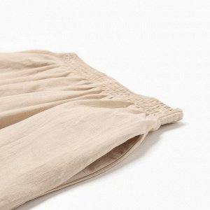 Комплект женский (рубашка, шорты) KAFTAN размер, бежевый